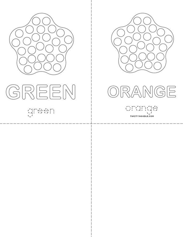 Color the Dots Mini Book - Sheet 2
