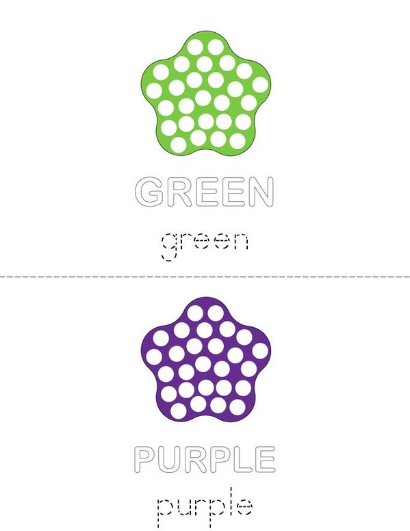 Dot Painting Mini Book - Sheet 2