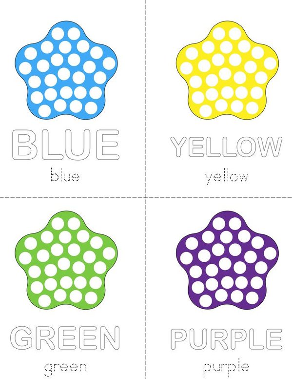 Dot Painting Mini Book - Sheet 1