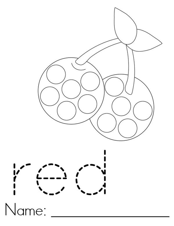 Red Dot Painting Mini Book - Sheet 1