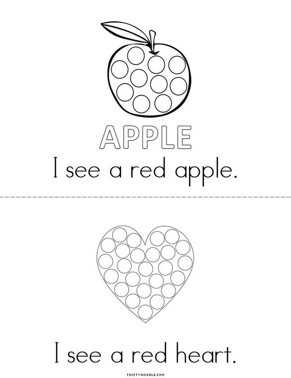 Red Dot Painting Mini Book - Sheet 2