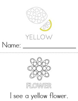Yellow Dot Painting Book