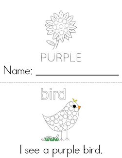 Purple Dot Painting Book