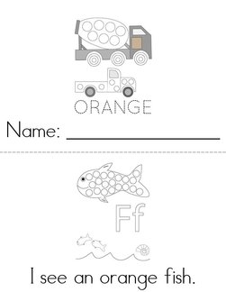 Orange Dot Painting Book