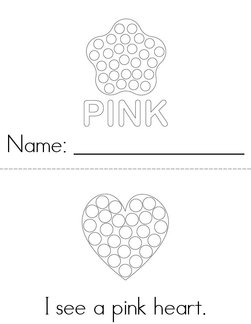 Pink Dot Painting Book
