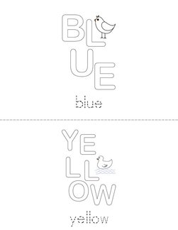 Paint the Color Words Book