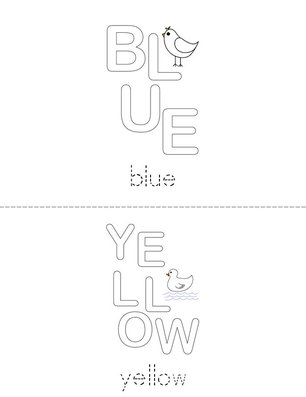 Paint the Color Words Book