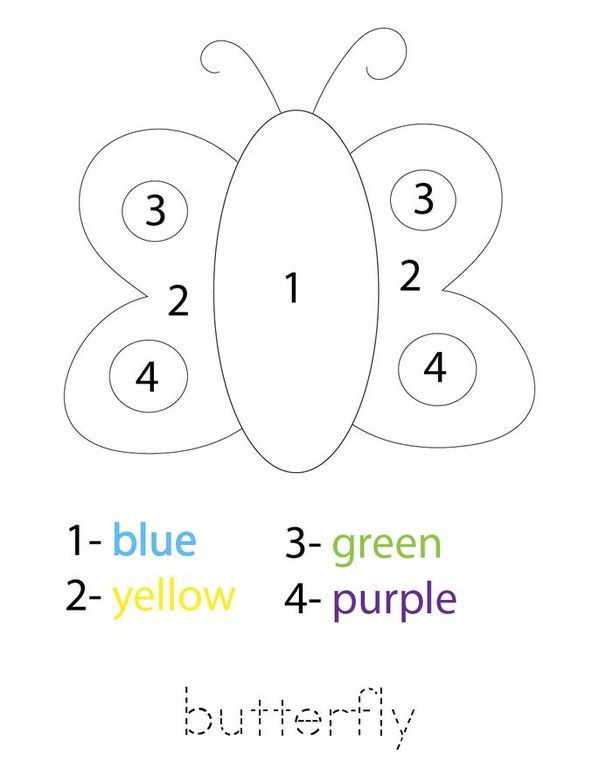Color by Number Bugs Mini Book - Sheet 3