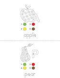 Color by Number Fruit Book