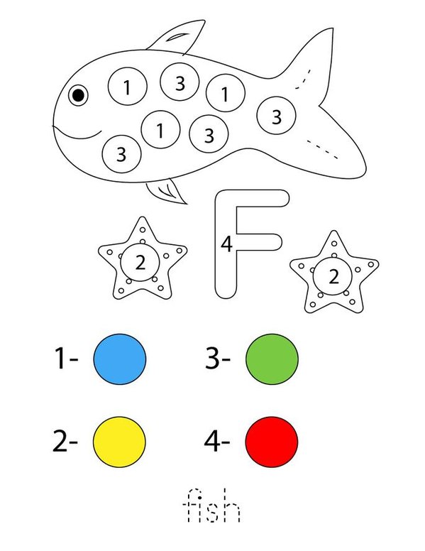 Color by Number Animals Mini Book - Sheet 1