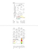 Fall Color By Number Book