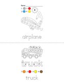 Transportation Color by Number Book