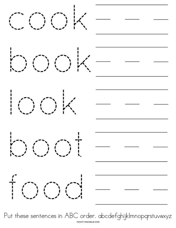 The Digraph oo book  Mini Book - Sheet 8