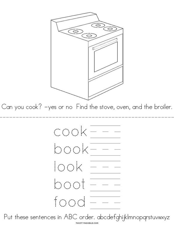 The Digraph oo book  Mini Book - Sheet 4