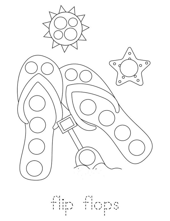 Summer Dot Painting Mini Book - Sheet 2