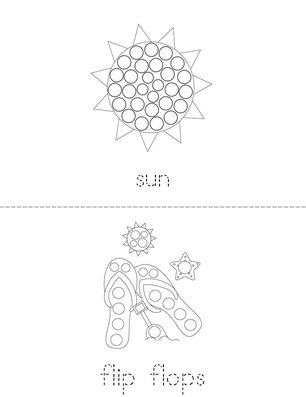 Summer Dot Painting Book