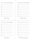 Daily To Do List Book