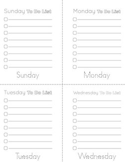 Daily To Do List Book