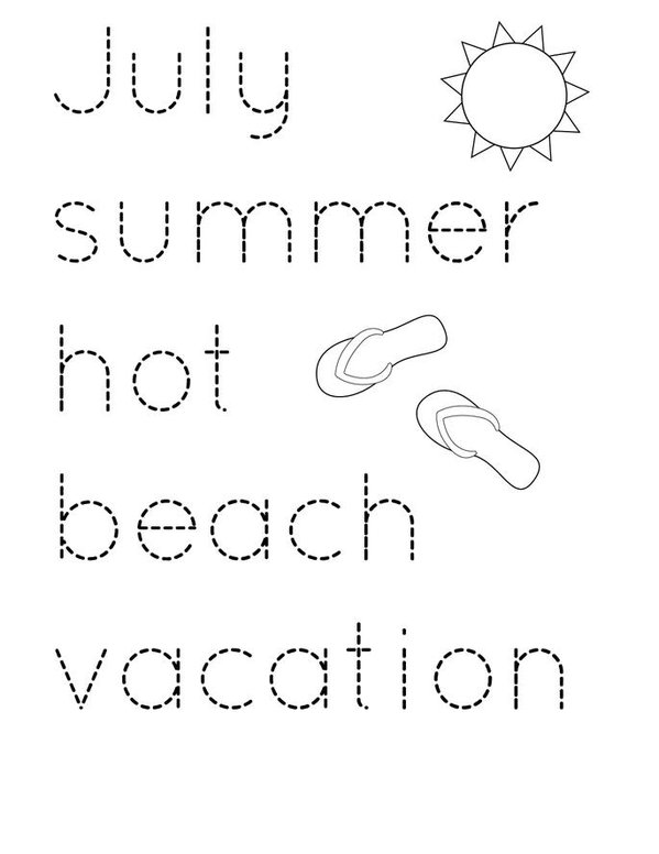 July Activity Mini Book - Sheet 6