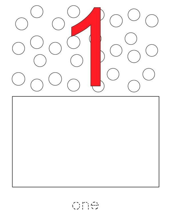 Draw the correct number of dots. Mini Book - Sheet 1