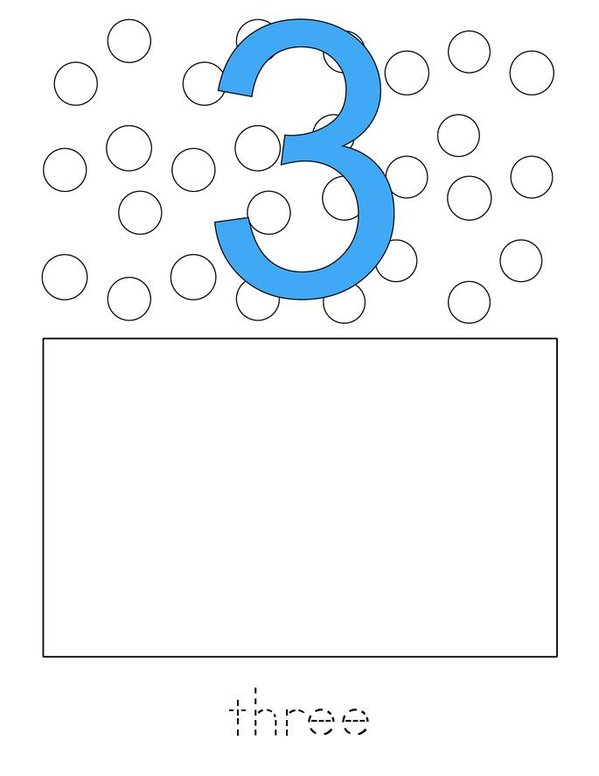 Draw the correct number of dots. Mini Book - Sheet 3