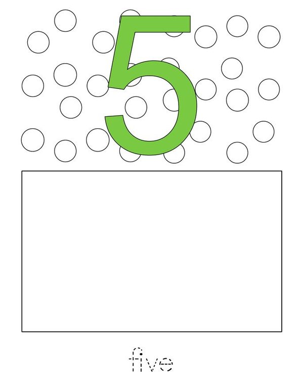 Draw the correct number of dots. Mini Book - Sheet 5