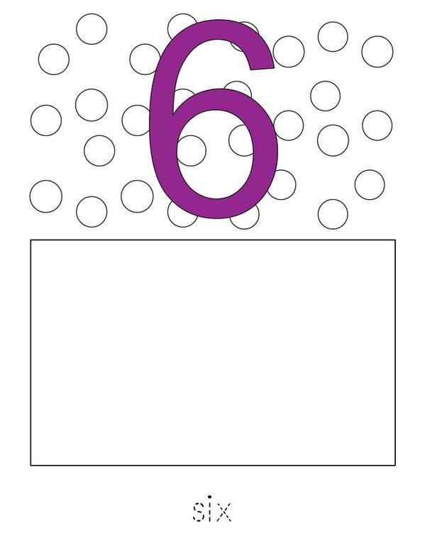 Draw the correct number of dots. Mini Book - Sheet 6