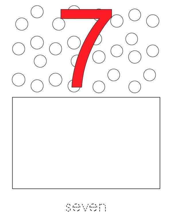 Draw the correct number of dots. Mini Book - Sheet 7