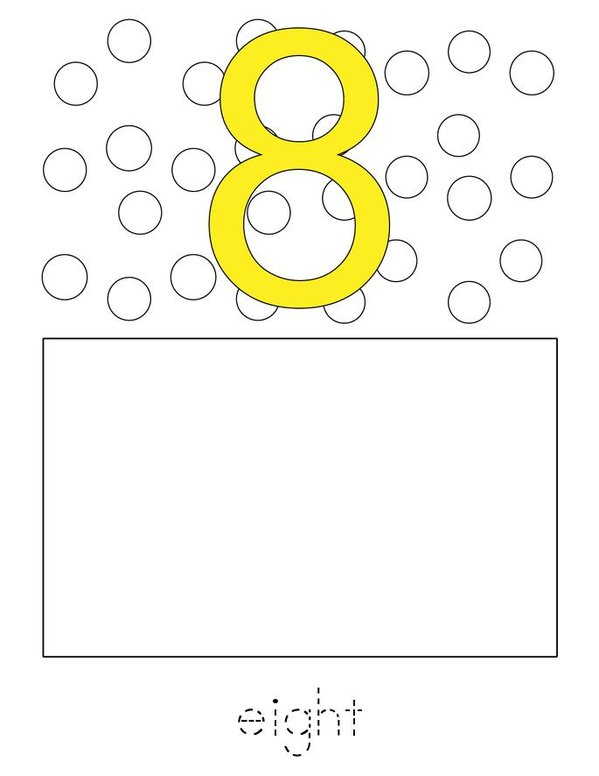 Draw the correct number of dots. Mini Book - Sheet 8