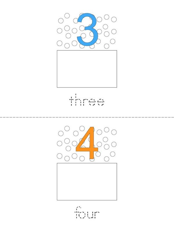 Draw the correct number of dots. Mini Book - Sheet 2