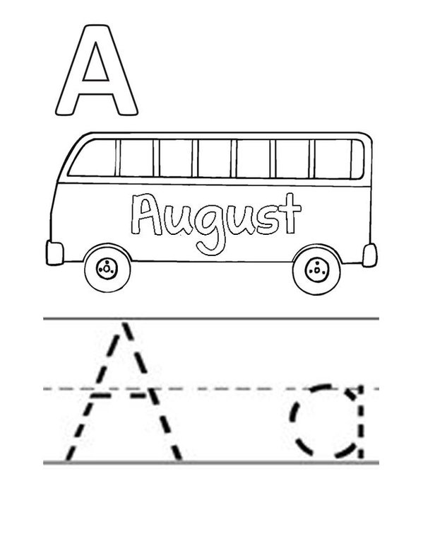 August Activity Book Mini Book - Sheet 4