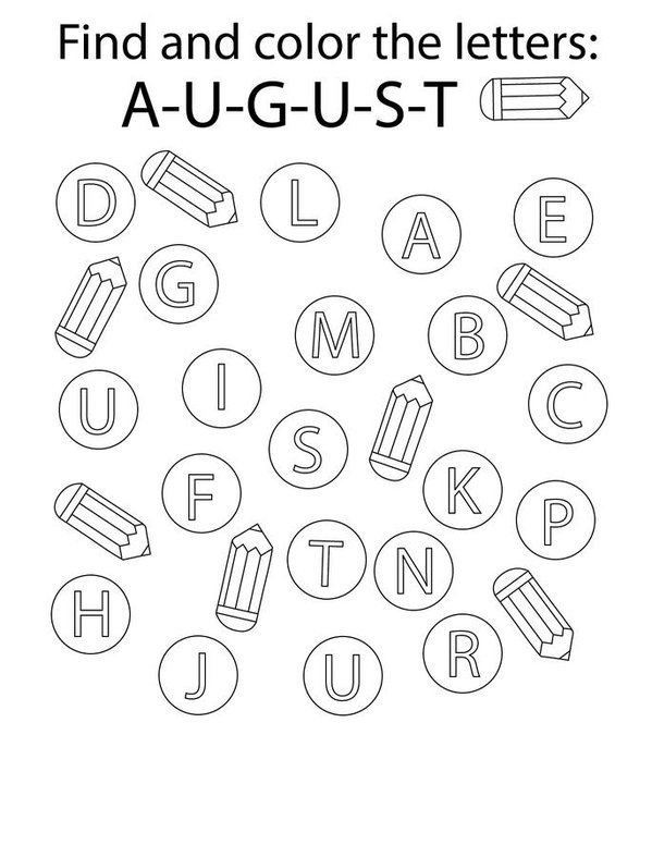 August Activity Book Mini Book - Sheet 5