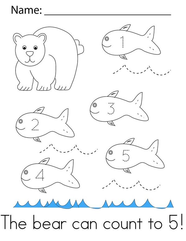 My Bear Mini Book - Sheet 1