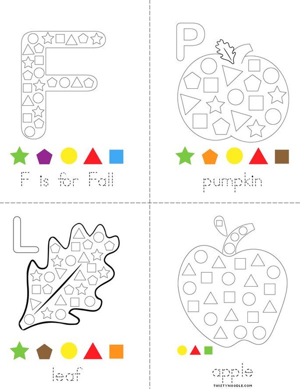 Fall Color by Code Mini Book