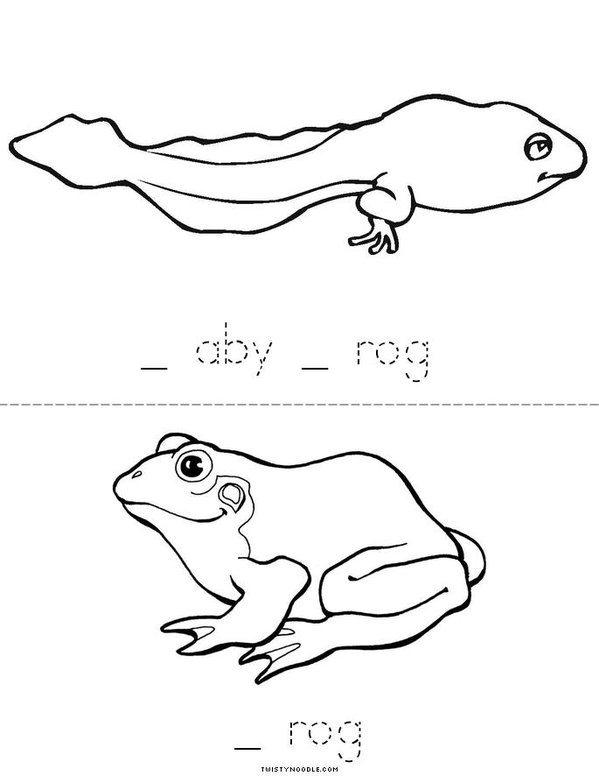 Frog Life Cycle Mini Book - Sheet 2