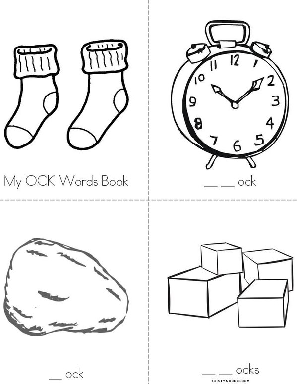 -OCK Words Mini Book