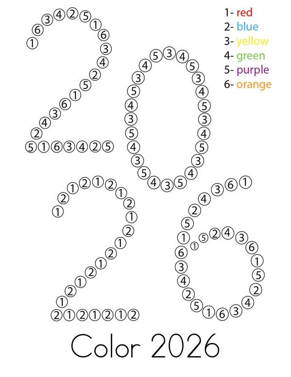 Welcome 2026! Mini Book - Sheet 3