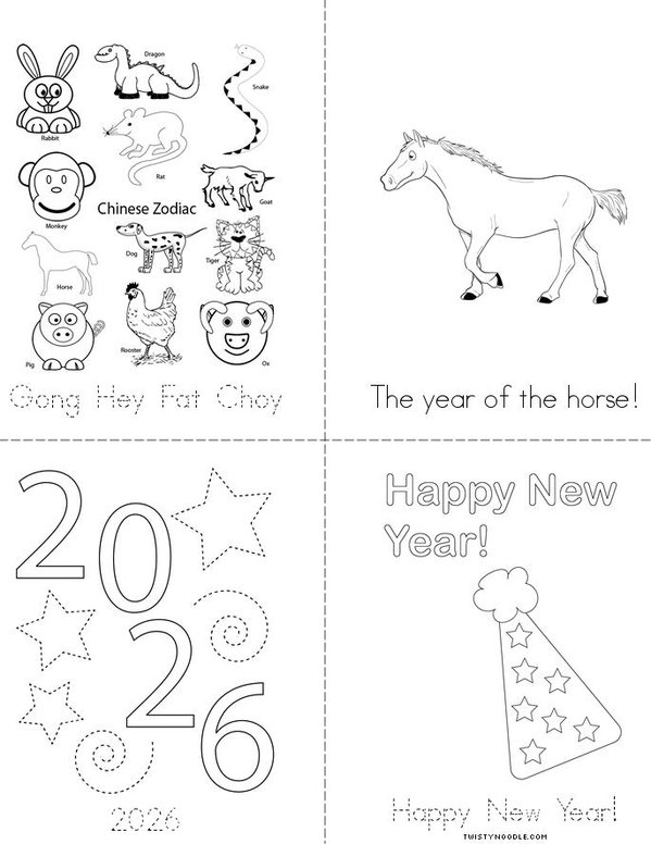 Chinese New Year 2026 Mini Book