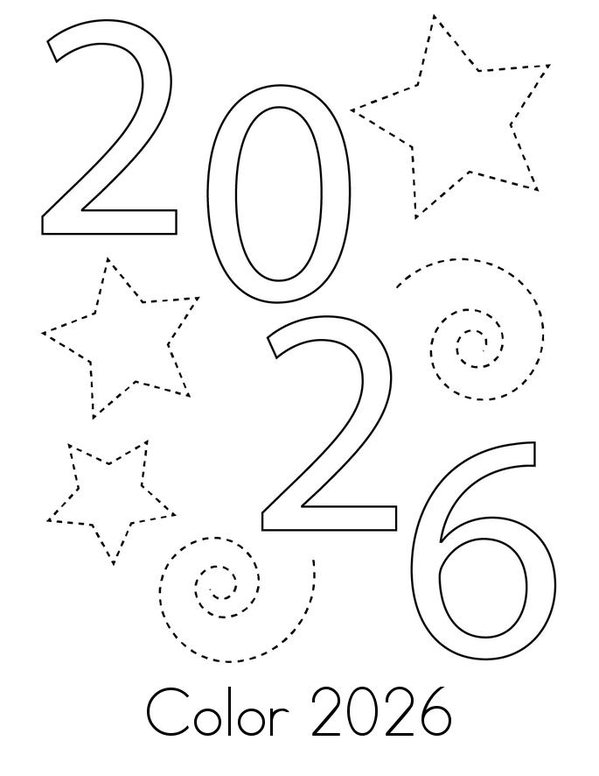 New Year Activity Mini Book - Sheet 3