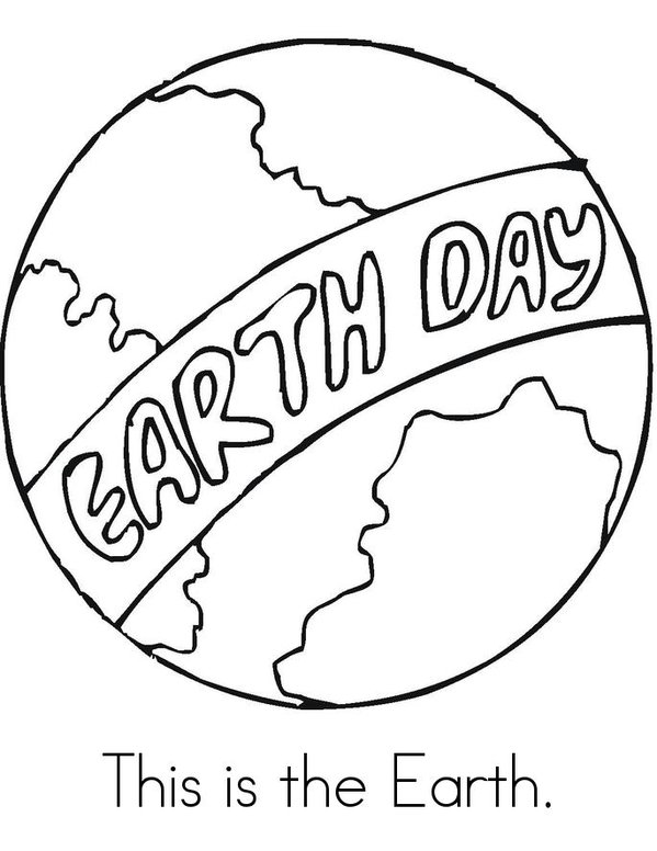 Earth Day Book Mini Book - Sheet 1