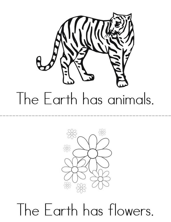 Earth Day Book Mini Book - Sheet 2