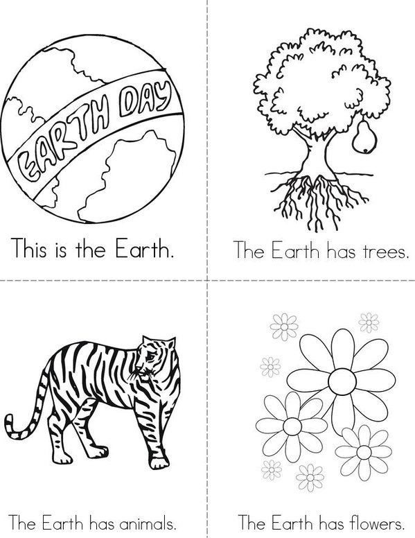 Earth Day Book Mini Book - Sheet 1