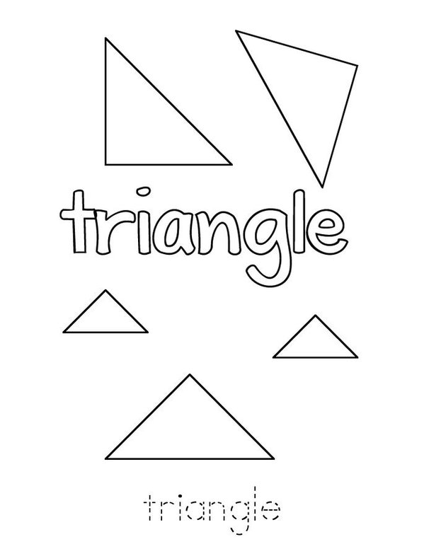 Color the Triangles Mini Book - Sheet 1