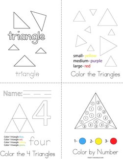 Color the Triangles Book