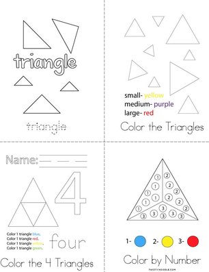 Color the Triangles Book