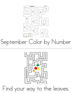 September Activity Book