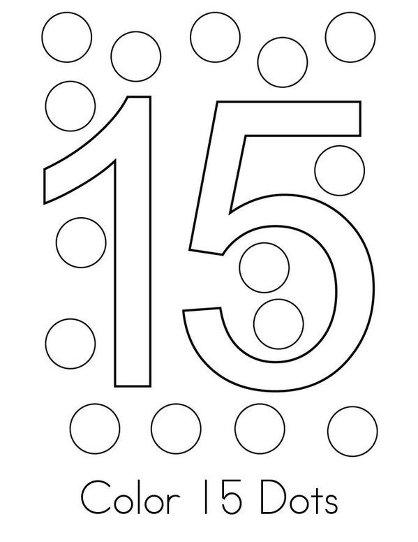 Number 15 Activity Mini Book - Sheet 2