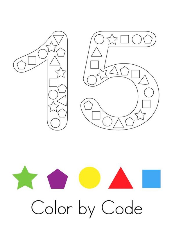 Number 15 Activity Mini Book - Sheet 3