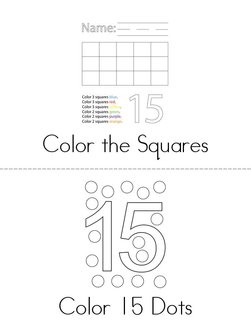 Number 15 Activity Book