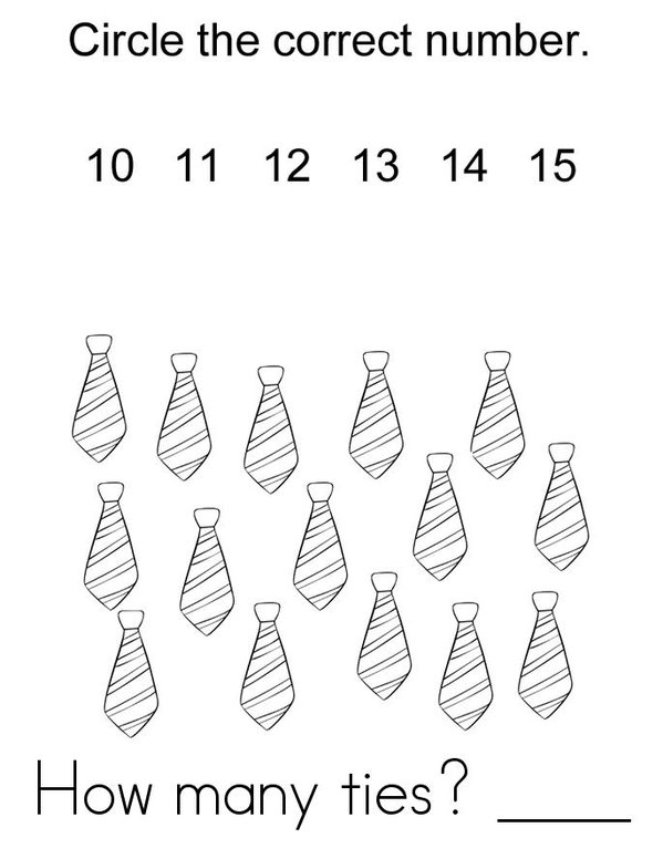 I can count to 15! Mini Book - Sheet 2
